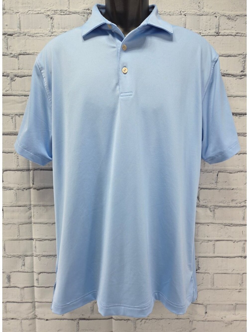 Peter Millar Mens Summer Comfort Polo Shirt Medium Blue